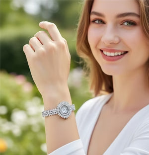 Classic Round Luxe Crystal Watch