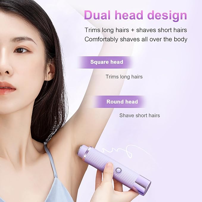 Double Head Electric Shaver for Men & Women – Rechargeable & Waterproof