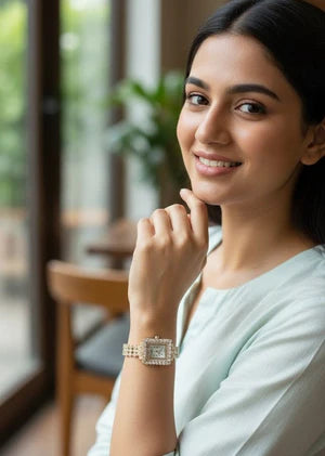 Imperial Square Halo Watch