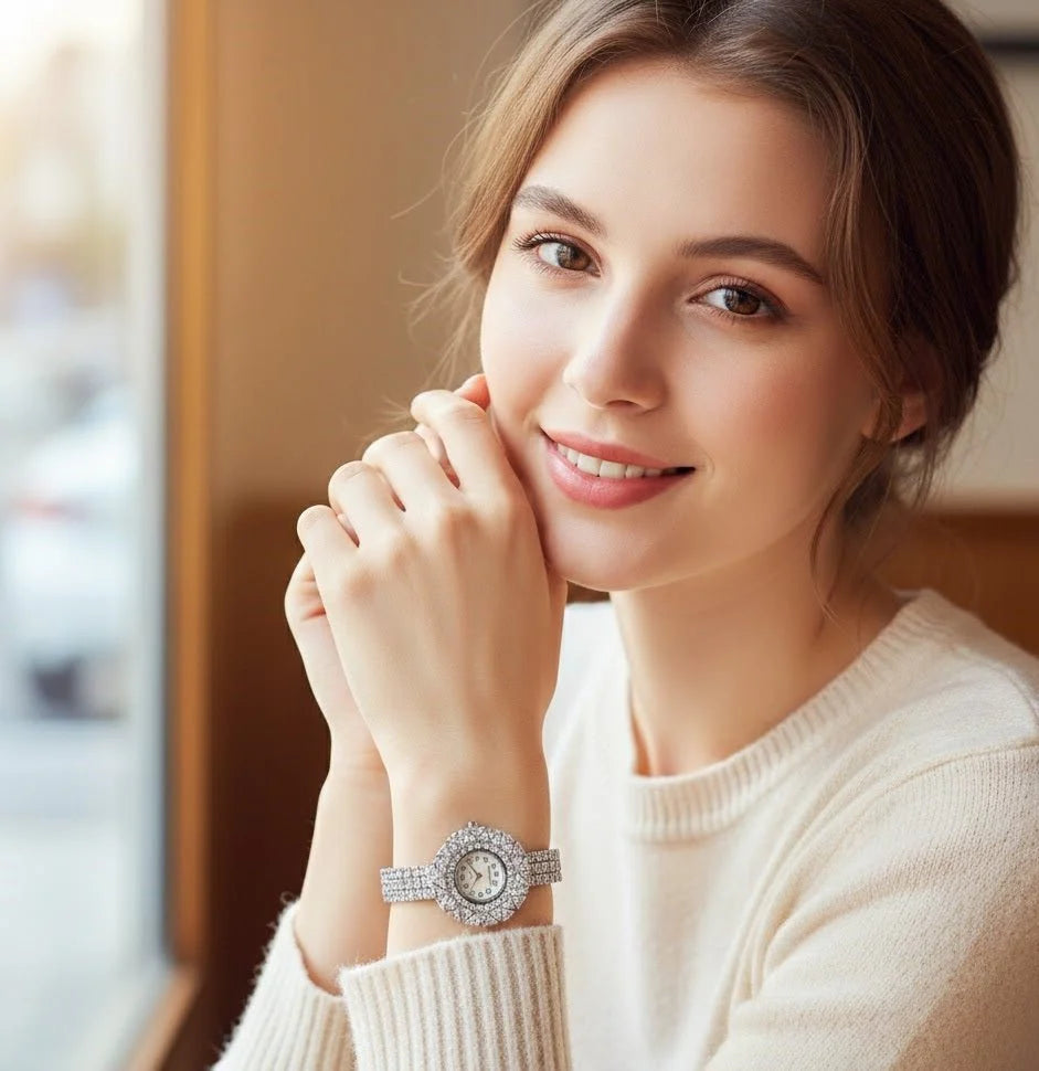 Royal Sunburst Crystal Watch